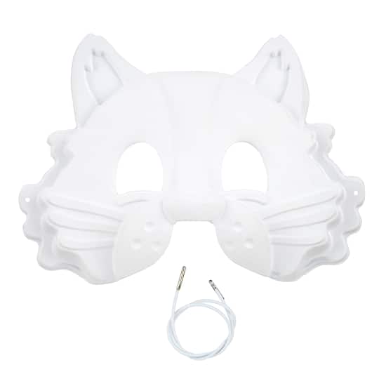 24 Pack: Cat Paper Mache Mask by Creatology&#x2122;
